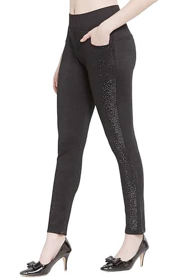 Jeggings Stretchable Slim fit Black