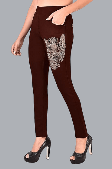 Brown Jeggings Slim fit Women’s