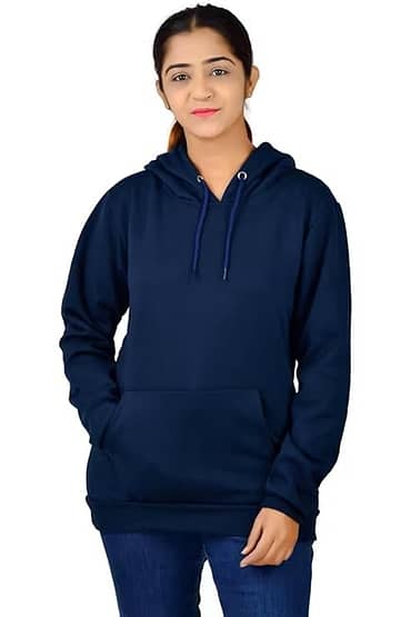 Navy Blue Hoodies for Women Winter wear Stylish