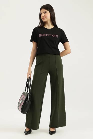 Round Neck Embellished T-Shirt