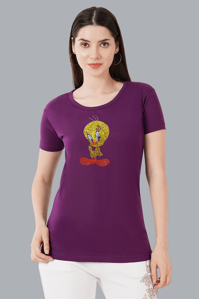 T-Shirt Round Neck Cotton, Half Sleeves