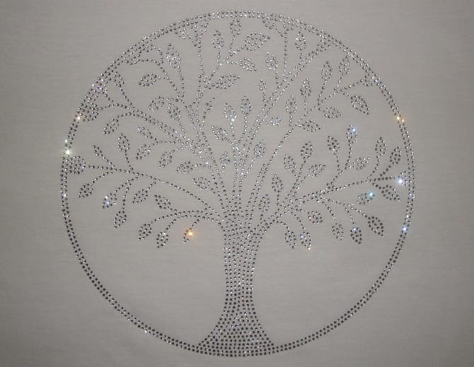 Rhinestone T-shirt Size S - 4XL